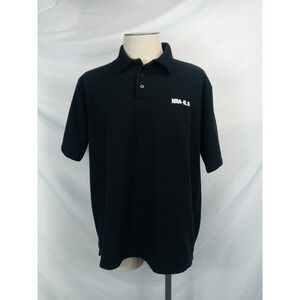 NRA ILA Polo Shirt Mens XL Black 100% Cotton 2nd Amendment Gun‎ Rights Logo